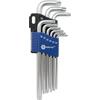 Набор ключей угловых КОБАЛЬТ удлиненных Tamper TORX T10, T15, T20, T25, T27, T30, T40, T45, T50 (9 ш