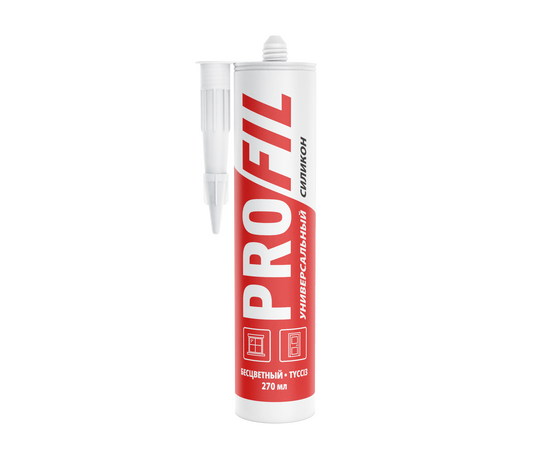Герметик силиконовый SOUDAL-PROFIL универсальный бесцветный (15 х 0,27л)