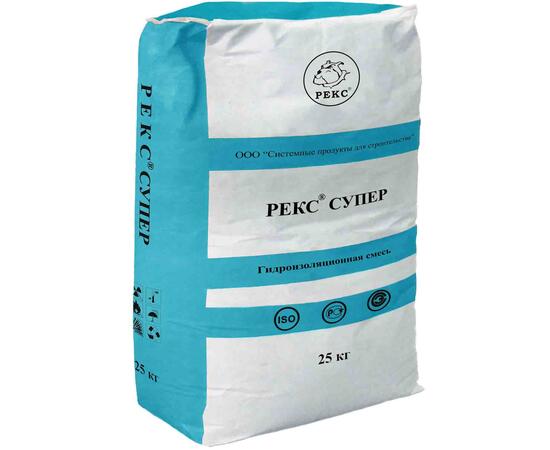 Гидроизоляция цементная Рекс Супер серый 25кг
