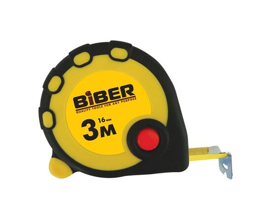 Рулетка 3м х 16 мм обрезин. Biber