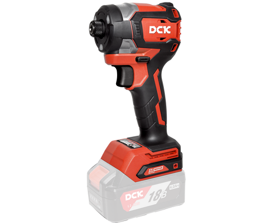 Дрель-шуруповерт аккум DCK KDPL208Z 18В, HEX-impact, 208нм, 3 скорости, подсветка.без Акб и З/У
