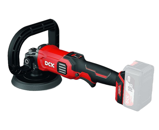 Машина шлифовальная угловая аккумуляторная (полировальная) DCK KDSP02-180, 180мм,18В, 500-3000об/мин