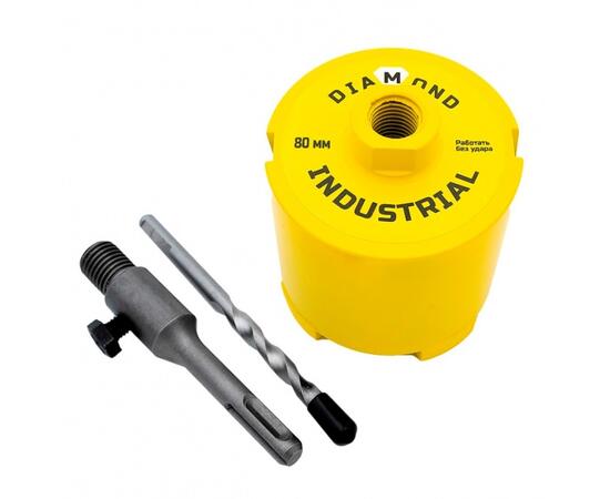 Коронка по бетону алмазная SDS-Plus 80 мм (ПОДРОЗЕТНИК) Diamond Industrial