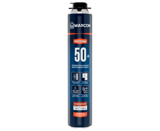 Пена монтажная MARCON PRO+ 50 всесезонная пистолетная (12 х 700мл)
