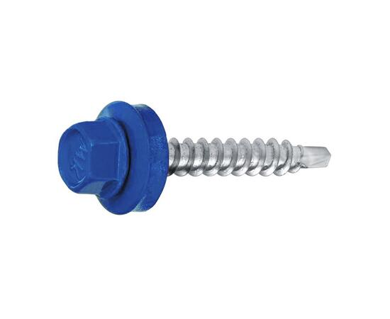 Саморез кровельный 4,8х35 RAL-5010 (250 шт)