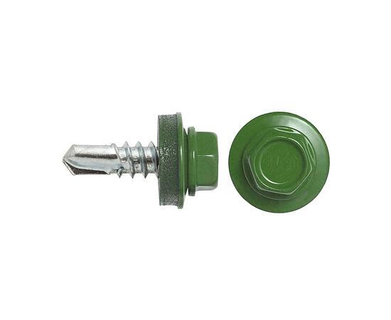 Саморез кровельный 5,5х19 RAL-6002 (250шт)