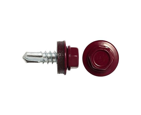 Саморез кровельный 5,5х19 RAL-3005 (300шт)