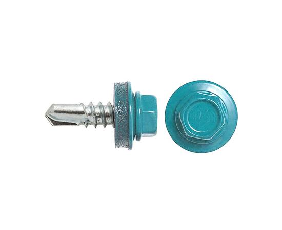 Саморез кровельный 5,5х19 RAL-5021 (3500шт)