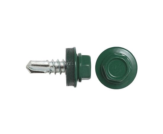 Саморез кровельный 4,8х51 RAL-6005 (200 шт)