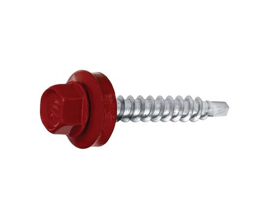 Саморез кровельный 4,8х28 RAL-3009 (250 шт)