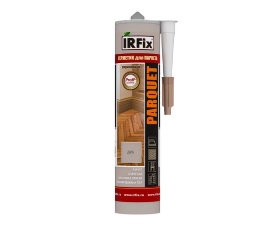 Герметик акриловый IRFix Parquet для паркета "Дуб" (12 х 310 мл)