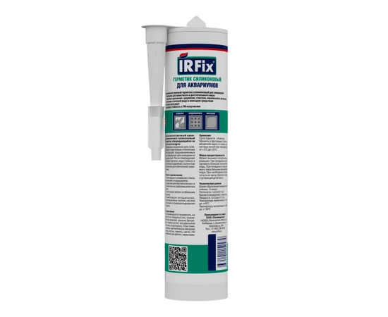 Герметик силиконовый IRFix для аквариумов прозрачный (12 х 310 мл), изображение 2