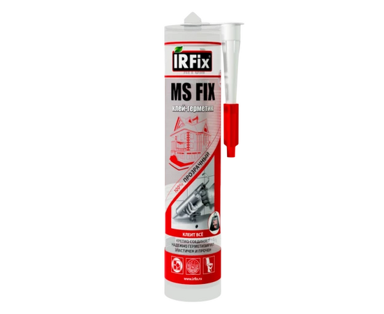 Клей-герметик IRFix MS Fix гибридный прозрачный (12 х 310 мл)