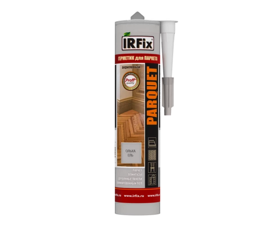 Герметик акриловый IRFix Parquet для паркета "Ольха, Ель" (12 х 310 мл)