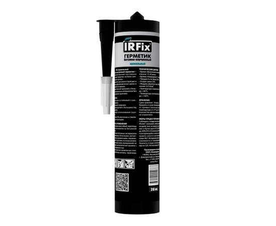 Герметик кровельный битумно-каучуковый IRFix черный (12 х 310 мл), изображение 2
