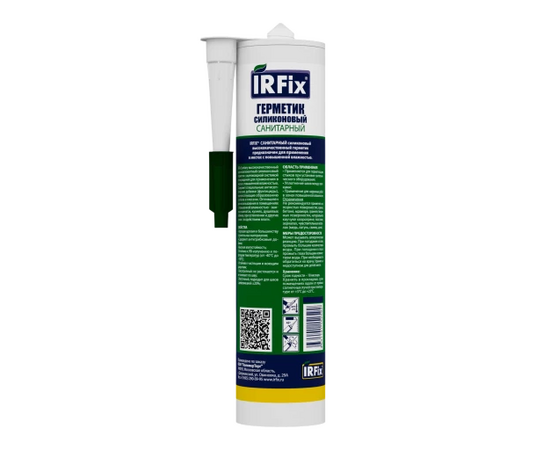 Герметик силиконовый IRFix Sanitary санитарный белый (16 х 310 мл), изображение 2