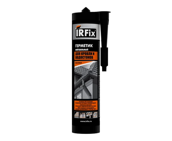 Герметик силиконовый IRFix для кровли и водостоков нейтральный прозрачный (12 х 310 мл)
