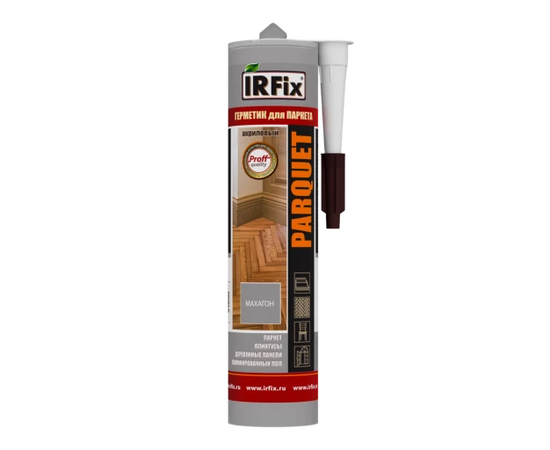 Герметик акриловый IRFix Parquet для паркета "Махагон" (12 х 310 мл)