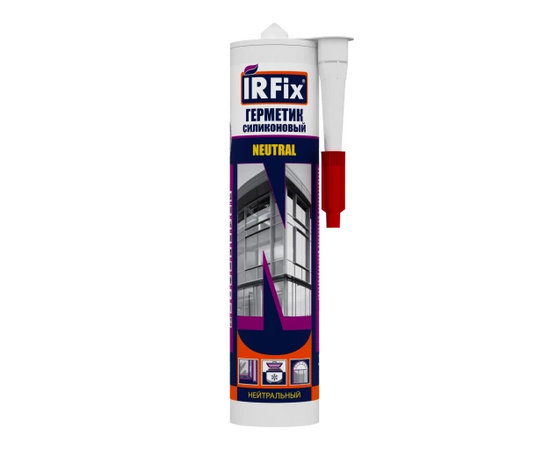 Герметик силиконовый IRFix NEUTRAL нейтральный серый (16 х 310 мл)
