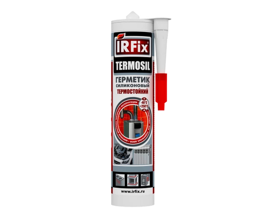 Герметик силиконовый IRFix Termosil +250°С термостойкий красный (12 х 310 мл)
