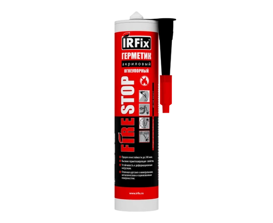 Герметик акриловый IRFix Firestop огнеупорный белый (12 х 310 мл)
