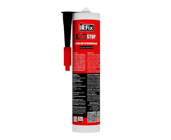 Герметик акриловый IRFix Firestop огнеупорный белый (12 х 310 мл), изображение 2