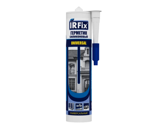Герметик силиконовый IRFix Universa универсальный Коричневый, RAL 8028 (16 х 310 мл)